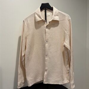 Aime Leon Dore Off-White Textured Waffle Shirt